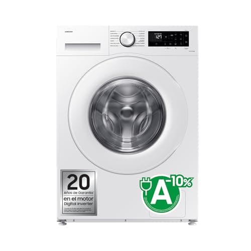 SAMSUNG WW90CGC04DTEEC - Lavadora 9KG - AI EcoBubble™ con SmartThings e Inteligencia Artificial, clase A, color blanco