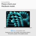 Spigen Glas.tR Slim Vetro Temperato compatibile con MacBook Air 15 pollici (M5 2026 / M4 2025 / M3 2024 / M2 2023), Copertura Totale, Anti-graffio, Cristallino, Durezza 9H - 2