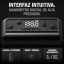 NOCO Air AL5: Inflador de neumáticos inalámbrico de 5A – Compresor de aire portátil a batería – Caudal de 17 SLPM, infla de 0 a 40 PSI en 7 min – Manómetro digital y apagado automático - 6