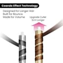 GLAMUP® Aircurler™ 6 in 1 Hot Air Styler, Upgraded Long Barrel, Round Brush, Powerful High Speed Dryer, Tight Grip, Curling Volumizing Gift Set with Travel Bag - 3