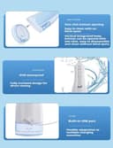 Hydropulse Pro – Portable Water Flosser with 4 Modes, Water Flossers for Teeth Cordless Oral Irrigator Dental Water Jet Electric Tooth Flosser with 320ML Water Tank, Rechargeable Teeth Cleaner (Black) - 3
