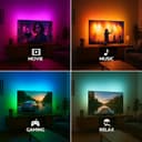 Calex Smart HDMI Sync Box, inclusa striscia LED TV da 2,45 m, per TV da 55-65", retroilluminazione sincronizzata per gaming e film - 6