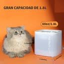 PETKIT EVERSWEET Fuente Automática para Gatos 1,85L, Bomba de Agua Inalámbrica, Bebedero Gatos Ultra Silenciosa, 35dB, Luz LED Inteligente, Unidad de Filtrado 3.0, Fuente Agua para Gato - 8