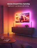 Govee TV Backlight 3 Lite with Camera Fisheye Correction, 2.4m for 40-50 Inch TVs, RGBICW TV LED Backlight, 4-in-1 Beads, WiFi, Work with Voice Assistant Alexa&App Controls - 6
