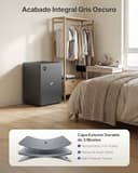 Upstreman 71L Frigorífico Sin Congelador, 1-10°C 7-niveles Regulación de Temperatura, LED-Beleuchtung, 40 dB Silencioso, Energéticamente Eficiente para Dormitorio, Oficina, Cocina, CR71-Gris Oscuro - 6