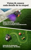 WORX Landroid Vision AI RTK WR304E para 400 m², mapeo automático, módulo RTK, detección Inteligente de obstáculos, estación de Carga Flexible, batería PowerShare - 2