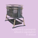 Maxi-Cosi Iora Air Lettino neonato, co-sleeping con materasso imbottito, funzione dondolo, regolabile in altezza, reclinabile,tessuti riciclati ecologici e traspiranti, 0-9 kg, Beyond Graphite - 6