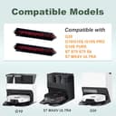 Vacuum Brush Replacement Part 2PC, High-Speed Cleaning Brush for Mop Pads Compatible with Roborock S8 Pro Ultra & S7 Max Ultra Robot Accessories Vacuum Cleaner, Detachable Self-Cleaning Rolling Brush - 2