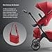 Stokke Bolso cambiador Xplory X, Rojo Rubí - Sirve también como bolso o mochila - Incluye un tapete cambiador plegable y un neceser extraíble - UPF 50+, resistente al agua, fácil de limpiar - 4