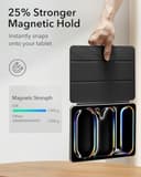 ESR for iPad Pro 13 inch Case M5/M4 (2025/2024), Powerful Magnetic Attachment, Slim Trifold Stand, Supports Pencil Pro and Pencil (USB-C), Auto Wake/Sleep, Durable Protection, Rebound Series, Black - 4