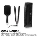 ghd Set Regalo Chronos, Include Piastra per Capelli Professionale, Spazzola Districante e Custodia Termoresistente, Styling 3x più Veloce, Risultati HD 24h, +85% lucentezza, Senza Danni da Calore - 5