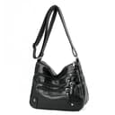 Fryloo Borse Borse di Lusso per Donna, Borse di Design per Donna, Borsa Bandoliera in Pelle Morbida, Nuova - Grigio Chiaro - 6