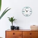 Giallobus - Reloj Premium - Simple Relief - Madera de MDF - Premium 30x30‎‎cm - n.06 Plaster - Artesano Made in Italy - Silencioso - Idea de Regalo - Doble Nivel Moderno - 4