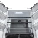 CHiQ Frigorifero americano Cross Door,Total No Frost, Grande capacità 415 Litri,Zona multi-temperatura Care+,SuperCool,182.5cm,compressore Smart Inverter,37db,Nero,Frigo 4 porte - 11