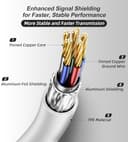 TRANSNOVO Link Cable 5M, VR Compatible With Meta Quest 3/3S/2/Pro/Pico 4, Long Accessories for PC/Steam VR Games, USB 3.2 A to Type-C High Speed Data Transfer, Black - 5