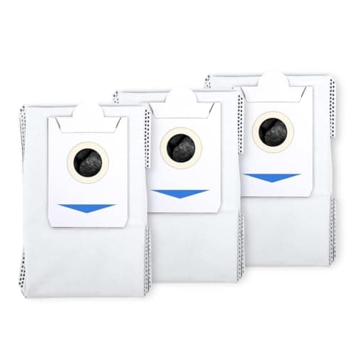 ECOVACS 3 Pack White Dust Bags for Deebot X2 OMNI/X2 OMNI COMBO/X2 OMNI COMPLETE/T30S/T30S Combo Robot Vacuum and Mob Combo