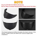 PSLER Visera de Casco para Shoei NXR2 Z8 Visera Tintada para RF-1400 CWR-F2 CWR-F2R X-Fifteen X15 X-SPR Pro, Protector Facial con Protección UV Accesorios de Repuesto para Motocicleta(Negro Oscuro) - 2