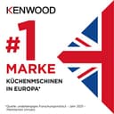 Kenwood Titanium Chef Baker XL KVL85.424SI Küchenmaschine mit integrierter Waage, inkl. 4-teiligem Patisserie-Set, 7 L und 5L Rührschüssel, stufenloser Geschwindigkeitsregler, 1200 W, Silber - 10