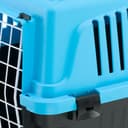 Ferplast Trasportino Rigido per Cani Piccola Taglia e Gatti Atlas 20 El, Box per Trasporto di Animali, Plastica Robusta, Porta in Acciaio Plasticato, Griglie per L'Aerazione, 37 X 58 X 32 cm Azzurro - 5