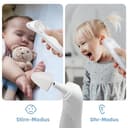 Berrcom Fieberthermometer Kontaktlos Stirn-und Ohrthermometer Digitales Medizinisches Thermometer Infrarot Stirnthermometer für Baby, Erwachsen mit Fieberalarm, Sofort Ablesung, °C/°F Schalter - 2