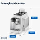 De’Longhi Rivelia – Perfetto Macchina da Caffè Automatica, LatteCrema Montalatte Automatico, 16 Bevande in un Solo Tocco, Display Touch a Colori, Contenitori Intercambiabili, Bianco (EXAM440.55.W) - 3
