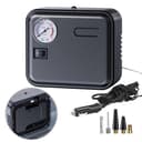 NINMORTH Portable 12V Air Compressor for Car Tires, Corded Electric Inflator with Digital Display, Cable, 4 Nozzles, 150PSI, Black - 5