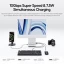 PULWTOP Upgraded iMac Hub für M1/M3/M4, iMac Zubehör M4 unterstützt 4TB SSD-Gehäuse (SSD Nicht enthalten), USB C Hub für iMac 24 Zoll mit 4K@60Hz HDMI, 2,5GbE (Silber) - 6