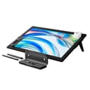 HUION Kamvas Pro 24 (Gen 3) Tablet da disegno touch con schermo, display grafico 4K UHD con doppio pennino a pressione 16384, PenTech 4.0, 99% Adobe RGB, tastiera wireless, monitor da 23,8 pollici - 1