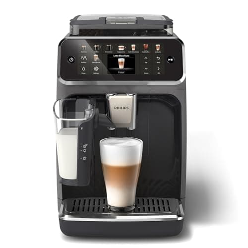 Philips Serie 5500 Macchina per Espresso Completamente Automatica - 20 caffè Caldi e con Ghiaccio, Sistema LatteGo Veloce da Pulire, 40% Più Silenziosa con SilentBrew, QuickStart, Grigio (EP5544/50)