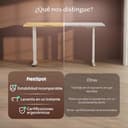 FLEXISPOT Escritorio Elevable Eléctrico Mesa Escritorio con Tablero140x60cm, Standing Desk, Mesa Elevable con 2 Ganchos, Portavasos y Organizador de Cables, 4 Botones de Memoria, para Oficina & Hogar - 8