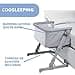 Chicco Next2Me Go, Cuna Colecho Bebé, Compatible con Varias Camas, Altura Ajustable, Buena Circulación de Aire, Cuna de Viaje, Gris Claro - 2