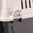 Ferplast Trasportino per Cani e Gatti fino a 15 Kg, Taglia Media, Porta in Ferro Plastificato, Fessure di Aerazione, 40x60x38 cm, Atlas 30 EL Rigido, Nero - 5