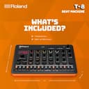Roland AIRA Compact T-8 Beat Machine | Ultramobile Bass-Machine-Sounds | TR-REC Drum Sequencer | Sechs Rhythmus-Tracks | Integrierte Effekte | USB- und MIDI-Anschlüsse - 3