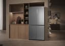 Haier Cube 83 Series 3 Freestanding American Fridge Freezer, 4 Doors, Total No Frost, E Class, Touch Display, Air Surround Technology, 467L Total Capacity, Gentle Silver, 83x65x182 cm - HCR3818ENMG - 6