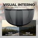 Everalo Visera compatible con Shoei Nxr 2 - Z8 - Xspr Pro - X15 - Cwr F2 – Viseras de casco Pinlock Ready (Ahumado Oscuro) - 7
