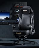 AutoFull M6 Pro 2.0 Sedia Gaming Ergonomica | Prima Sedia da Gaming al Mondo Riscaldata e Ventilata, Gaming Chair con Supporto Lombare Regolabilee, Braccioli 6D, Poggiatesta 3D e Poggiapiedi (Nero) - 2