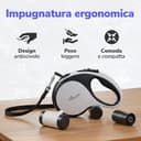 Zenova Pets Guinzaglio Avvolgibile 8 m – Guinzaglio Retrattile con Portasacchetti – Lunga Guinzaglio per Cani Piccoli Medi e Grandi – Nastro a 360° Manico Antiscivolo e Pulsante Freno Rapido - 3