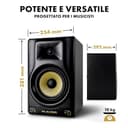 M-AUDIO Forty Eighty - Cassa Monitor da Studio Attiva da 8" per la Produzione e il Mixing, con Accurato Crossover DSP, EQ, App di Controllo e Bluetooth, 150W - 7