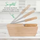 GRAVURZEILE Frühstücksbrettchen mit eigener Gravur in verschiedenen Motiven - Inklusive Messer - Personalisiert mit Namen und Text - Massives Erlenholz - 26x15,5x1,2 cm - Motiv: Name + Text - 6