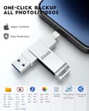MFi Certified 64GB USB Memory Stick USB Flash Drive for iPhone 14Pro / 13/12 /11/8/7/6/5 / New iPad Pro, Pendrive for iPhone and Mac iOS 14, Photo Storage Extension Key for iPhone/iPad - 2