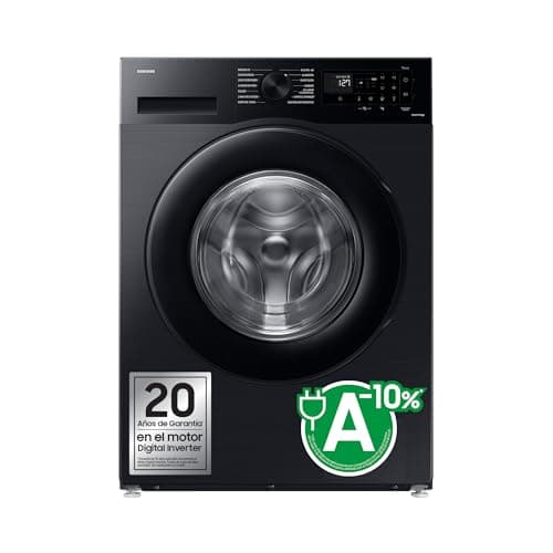 Lavadora Samsung 11Kg con Tecnología AI EcoBubble™ y Programa Super Speed 39, Clase A, Negra - WW11DG5B25ABEC