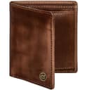 Fa.Volmer VO47 - Cartera de piel auténtica, protección RFID, 9 compartimentos para tarjetas y monedero, incluye caja de regalo, marrón envejecido, medium, Clásico - 7