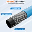 Ampvolts Manguera de Alta Presión 10M Anti-Torsión para Bosch AQT Aquatak – 250 Bar / 3600 PSI Manguera de Repuesto Flexible para Hidrolimpiadora Jet Wash, Conexión Rápida, Uso Todo Clima, Azul - 4