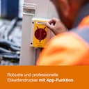 Brother PT-E560BTVP - Etichettatrice industriale con Bluetooth, batteria agli ioni di litio e custodia per il trasporto (per nastri TZE larghi 24 mm, tubi termoretraibili HSE larghi 18 mm, stampa a - 10