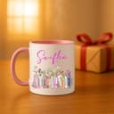 Swiftea Tasse | Geschenke für sie | Tasse Bücherregal Album Design | geburtstagsgeschenk für frauen | tassen | tasse mit namen | tasse bedrucken | geschenke für frauen, Weiß/Rot - 8