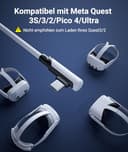 Syntech Link Kabel 5M, Kompatibel mit Oculus Meta Quest 3/3S, Quest2/1/Pro und Pico 4, PC Steam VR Zubehör, High Speed Datenübertragung, USB 3.0 zu USB C Kabel für VR und Gaming PC, Weiß - 2