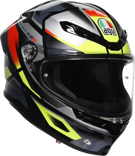 AGV K6 S Erazer Casco, grigio/giallo fluo, L (59/60)