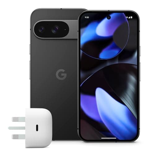 Google Pixel 9 with 45W Charger - Unlocked Android Smartphone with Gemini, Advanced Camera, 24-Hour Battery, and 6.3" Actua Display - Obsidian, 128GB