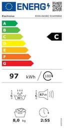 Electrolux Secadora con Bomba de calor EDI618A5BO, Seca 8 Kg, Libre instalación, Sistema EcoFlow, GentleCare, Función MixCare, Tecnología SensiCare, Motor Inverter, Display LCD, Blanco - 6