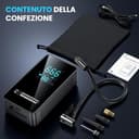 Compressore Aria Portatile 150PSI - Compressore Portatile Tutto-in-Uno e Gonfiatore Elettrico Portatile con Display LCD, USB & Type-C per Auto, Moto, Bici e Palla,Regali di San Valentino - 8